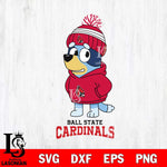 Ball State Cardinals Bluey Hoodie rugby Svg Eps Dxf Png File, Digital Download ,Instant Download, Cricut File