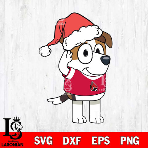 Ball State Cardinals Bluey Jack Christmas Svg Eps Dxf Png File, Digital Download, Instant Download