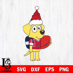 Ball State Cardinals Bluey Lucky Christmas Svg Eps Dxf Png File, Digital Download, Instant Download