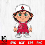 Ball State Cardinals Chucky Horror Svg Eps Dxf Png File, NCAA svg, Digital Download, Instant Download