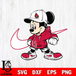 Ball State Cardinals Cool Mickey Mouse Svg Eps Dxf Png File, NCAA svg, Digital Download, Instant Download