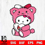 Ball State Cardinals Cute Hello Kitty 3 Svg Eps Dxf Png File, Digital Download, Instant Download