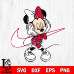 Ball State Cardinals Cute Minnie Mouse Dancing Svg Eps Dxf Png File, NCAA svg, Digital Download, Instant Download