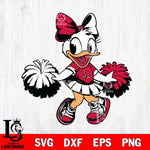 Ball State Cardinals Daisy Duck Cheerleader Svg Eps Dxf Png File, NCAA svg, Digital Download, Instant Download