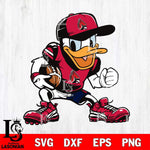 Ball State Cardinals Donal Duck Svg Eps Dxf Png File, NCAA svg, Digital Download, Instant Download