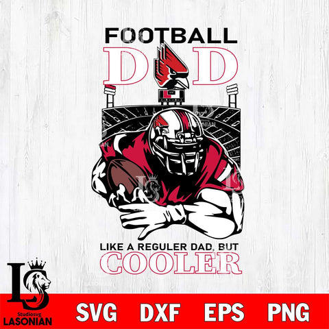 Ball State Cardinals Football Dad Cooler Svg Eps Dxf Png File, Digital Download, Instant Download