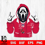 Ball State Cardinals Ghostface Scream Football Halloween Svg Eps Dxf Png File, NCAA svg, Digital Download, Instant Download