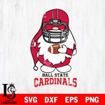 Ball State Cardinals Gnomes Christmas Svg Eps Dxf Png File, Digital Download, Instant Download