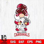 Ball State Cardinals Gnomes Helmet Svg Eps Dxf Png File, Digital Download, Instant Download