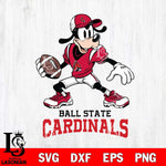 Ball State Cardinals Goofy Disney, Svg Eps Dxf Png File, Digital Download