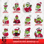 Ball State Cardinals Grinch NCAA Bundle 12 SVG Eps Dxf Png File, Digital Download, Instant Download