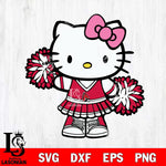 Ball State Cardinals Hello Kitty Cheerleader 11 Svg Eps Dxf Png File, Digital Download, Instant Download