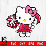 Ball State Cardinals Hello Kitty Cheerleader 12 Svg Eps Dxf Png File, Digital Download, Instant Download