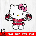 Ball State Cardinals Hello Kitty Cheerleader 9 Svg Eps Dxf Png File, Digital Download, Instant Download