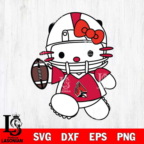 Ball State Cardinals Hello Kitty sport 11 Svg Eps Dxf Png File, NCAA svg, Digital Download, Instant Download