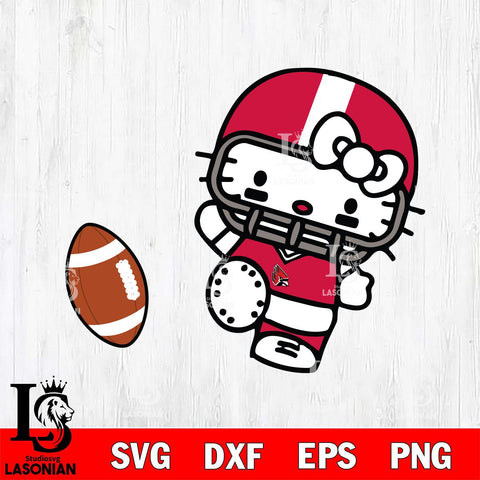 Ball State Cardinals Hello Kitty sport 12 Svg Eps Dxf Png File, NCAA svg, Digital Download, Instant Download