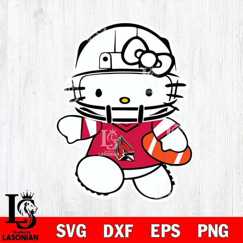 Ball State Cardinals Hello Kitty sport 8 Svg Eps Dxf Png File, NCAA svg, Digital Download, Instant Download