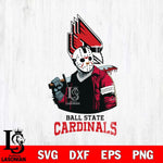 Ball State Cardinals Jason Voorhees 10 Svg Eps Dxf Png File, Digital Download