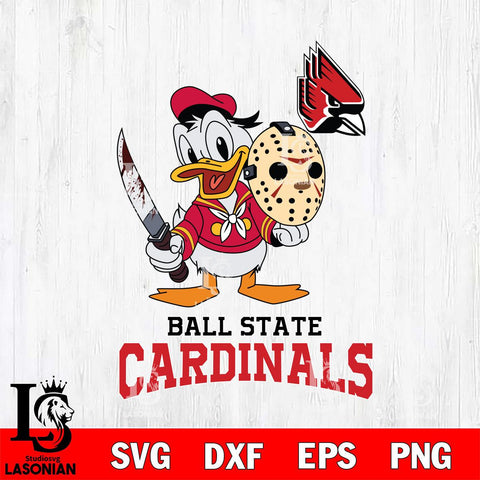 Ball State Cardinals Jason Voorhees 12 Svg Eps Dxf Png File, Digital Download