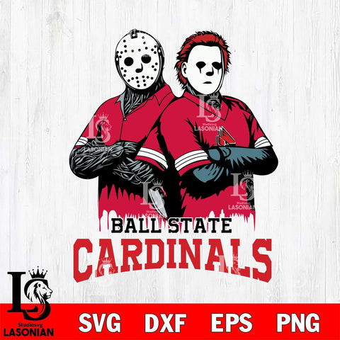 Ball State Cardinals Jason Voorhees 8 Svg Eps Dxf Png File, Digital Download