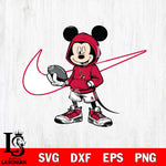 Ball State Cardinals Mickey Wearing Hoodie Sport Svg Eps Dxf Png File, NCAA svg, Digital Download, Instant Download