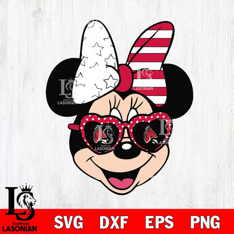 Ball State Cardinals Minnie Mouse Love Svg Eps Dxf Png File, NCAA svg, Digital Download, Instant Download