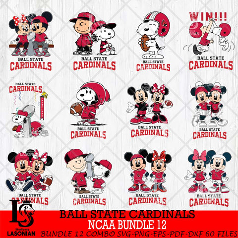 Ball State Cardinals NCAA Bundle 12 Svg Eps Dxf Png File,Bundle NCAA svg , Digital Download , Instant Download, Cricut File