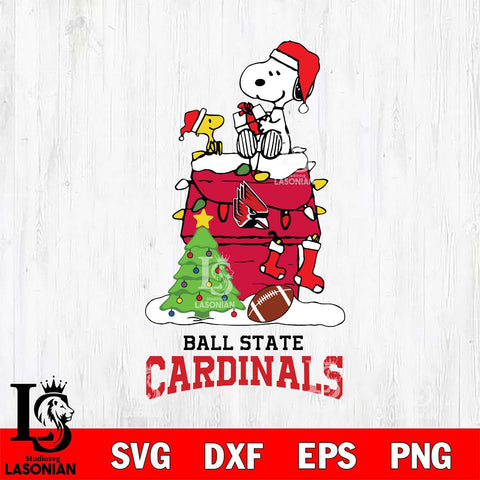 Ball State Cardinals Snoopy Sport 11 Svg Eps Dxf Png File, Digital Download