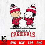 Ball State Cardinals Snoopy Sport 9 Svg Eps Dxf Png File, Digital Download