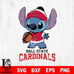 Ball State Cardinals Stitch Disney, Svg Eps Dxf Png File, Digital Download