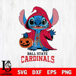 Ball State Cardinals Stitch Horror Svg Eps Dxf Png File, NCAA svg, Digital Download, Instant Download