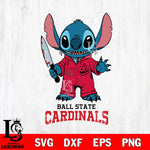 Ball State Cardinals Stitch Horror 2 Svg Eps Dxf Png File, NCAA svg, Digital Download, Instant Download