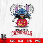 Ball State Cardinals Stitch Horror Halloween Svg Eps Dxf Png File, Digital Download, Instant Download