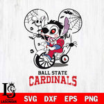 Ball State Cardinals Stitch Jigsaws Halloween Svg Eps Dxf Png File, Digital Download, Instant Download