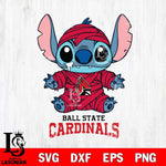 Ball State Cardinals Stitch Mummy Svg Eps Dxf Png File, NCAA svg, Digital Download, Instant Download