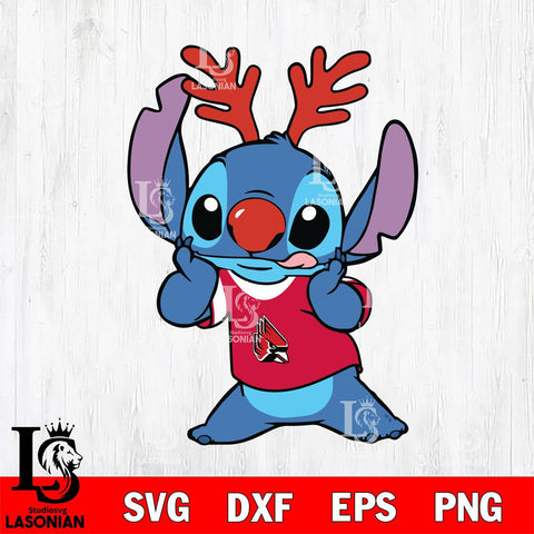 Ball State Cardinals Stitch Reindeer Svg Eps Dxf Png File, Digital Download, Instant Download