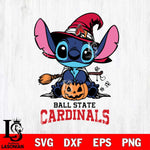 Ball State Cardinals Stitch witch Svg Eps Dxf Png File, NCAA svg, Digital Download, Instant Download