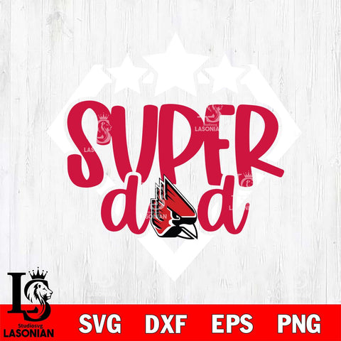 Ball State Cardinals Supper Dad Svg Eps Dxf Png File, Digital Download, Instant Download