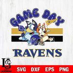 Baltimore Ravens Bluey & Bingo 9 Svg Eps Dxf Png File, NFL svg, Digital Download, Instant Download