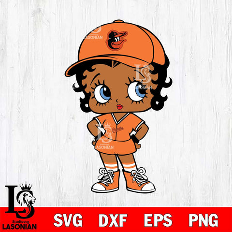 Baltimore Orioles Betty Boop MLB 3 Svg Eps Dxf Png File,MLB svg, Digital Download, Instant Download