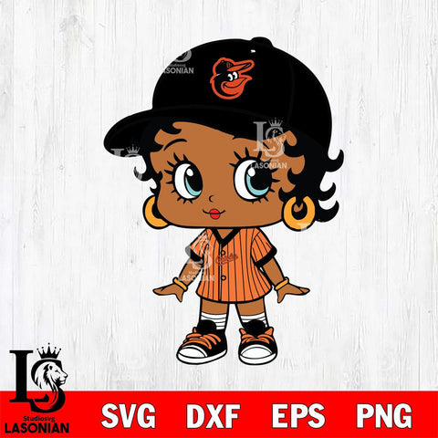 Baltimore Orioles Betty Boop MLB 4 Svg Eps Dxf Png File,MLB svg, Digital Download, Instant Download