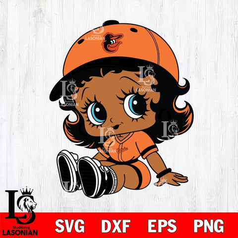 Baltimore Orioles Betty Boop MLB 5 Svg Eps Dxf Png File,MLB svg, Digital Download, Instant Download