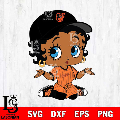 Baltimore Orioles Betty Boop MLB 6 Svg Eps Dxf Png File,MLB svg, Digital Download, Instant Download