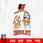 Baltimore Orioles Bluey Bingo Svg Eps Dxf Png File, MLB svg, Digital Download, Instant Download