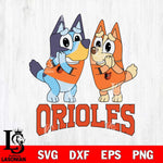 Baltimore Orioles Bluey & Bingo 15 Svg Eps Dxf Png File, MLB svg, Digital Download, Instant Download