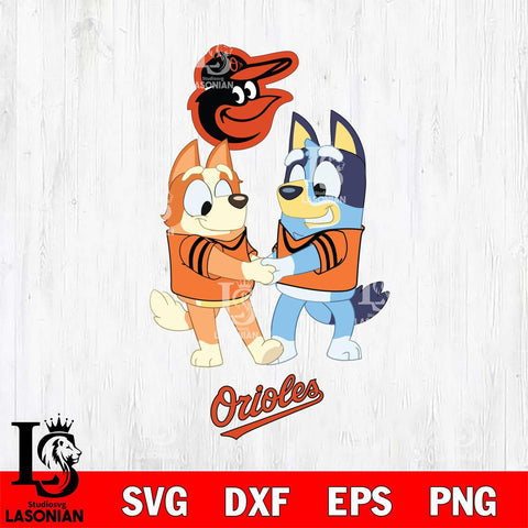 Baltimore Orioles Bluey Chilli Dance Svg Eps Dxf Png File, Digital Download, Instant Download