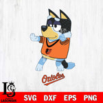 Baltimore Orioles Bluey Dad Dance Svg Eps Dxf Png File, Digital Download, Instant Download