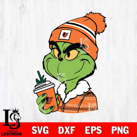 Baltimore Orioles Boujee Grinch Svg Eps Dxf Png File, Digital Download, Instant Download