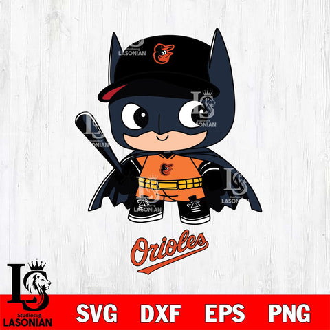 Baltimore Orioles Cute Batman MLB Svg Eps Dxf Png File,MLB File Cut ,Baseball Digital Download , Instant Download, Cut Svg Files