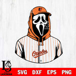 Baltimore Orioles Ghostface 4 Svg Eps Dxf Png File, Digital Download, Instant Download